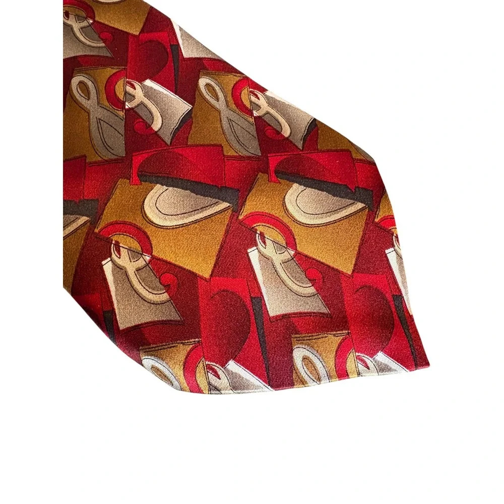 The Beatles Silk Tie Sgt Pepper's Lonely Hearts Club Band Red‎ Music Necktie